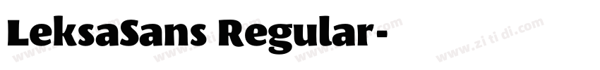 LeksaSans Regular字体转换